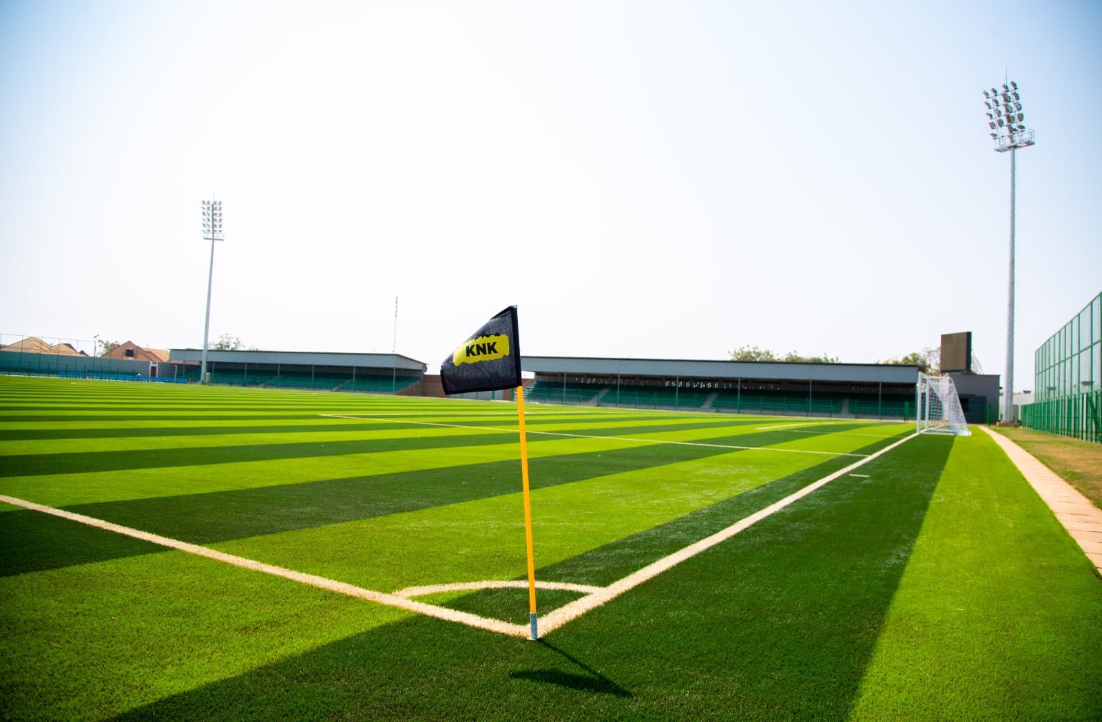 Biteko Stadium pitch corner flag